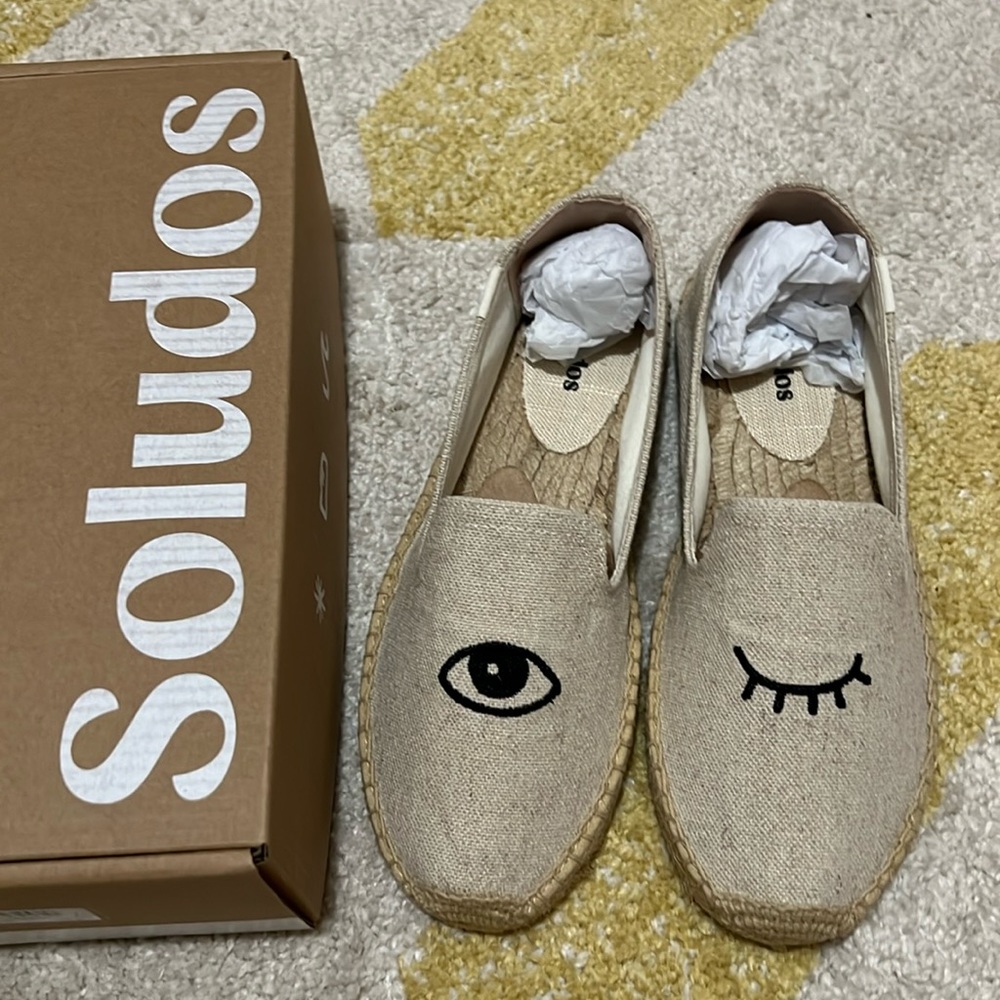 Soludos Espadrilles - Smoking Slipper Natural Wink
